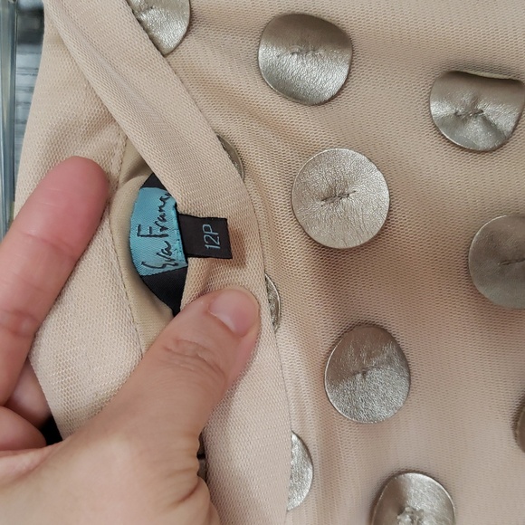 RARE Anthropologie Eva Franco Tulle Polka Skirt, Beige, 12P - Picture 5 of 12